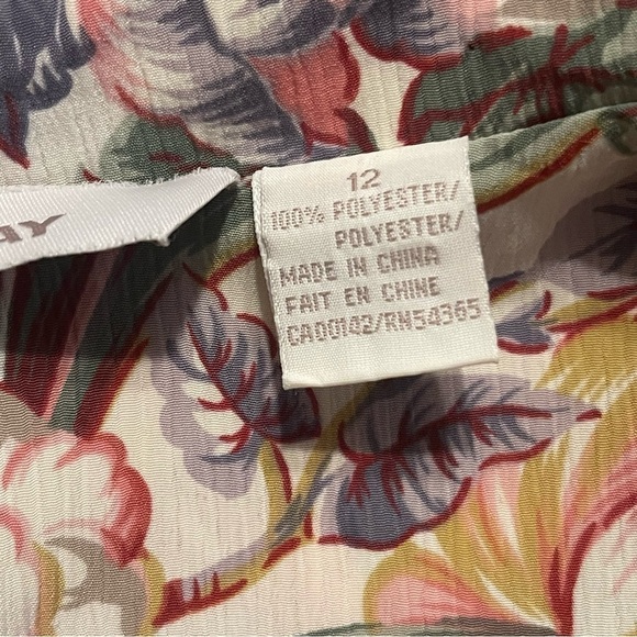 TANJAY FLORAL VEST SIZE 12 - Picture 5 of 9